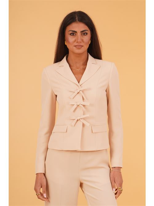 Giacca in cady leggero luckylu Milano | GI52FLCHALK