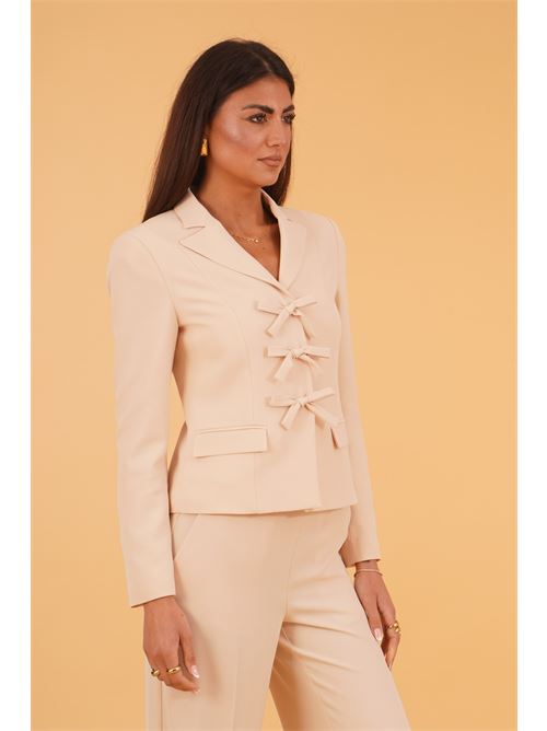 Giacca in cady leggero luckylu Milano | GI52FLCHALK