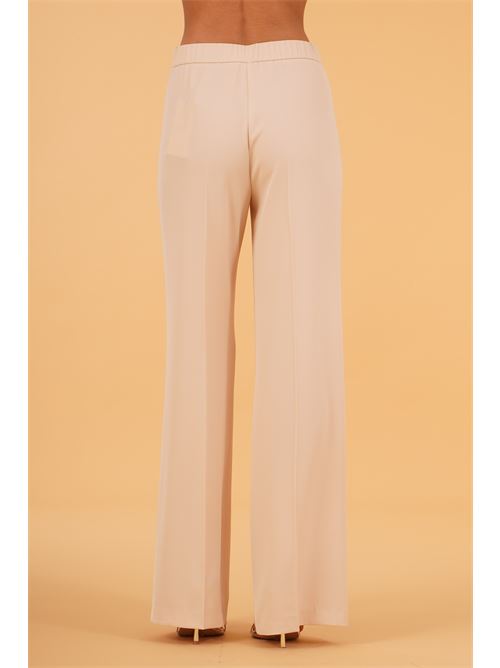 Pantalone palazzo in cady leggero luckylu Milano | PA89FLCHALK