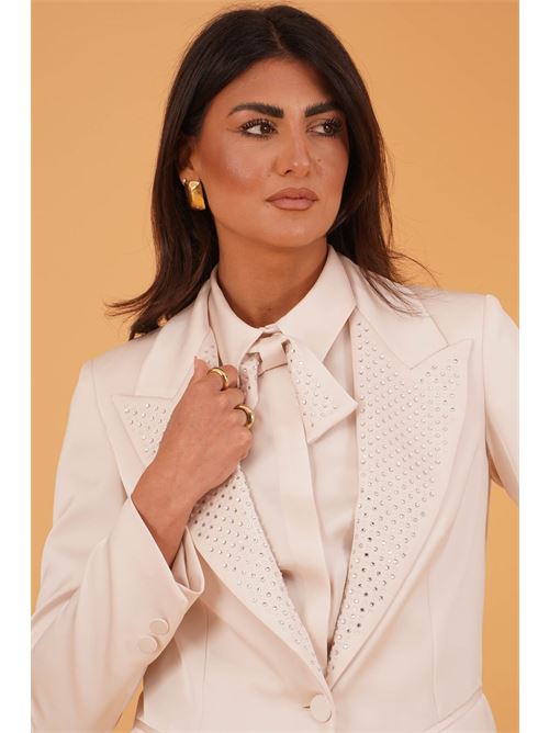 Giacca in raso con strass Simona Corsellini | CEGI10301INFINITY