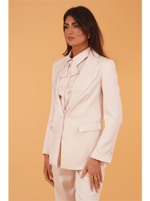 Giacca in raso con strass Simona Corsellini | CEGI10301INFINITY