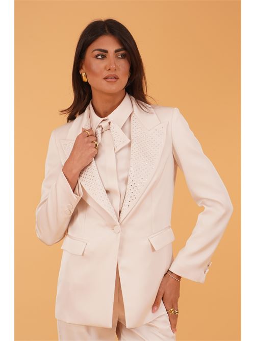 Giacca in raso con strass Simona Corsellini | CEGI10301INFINITY