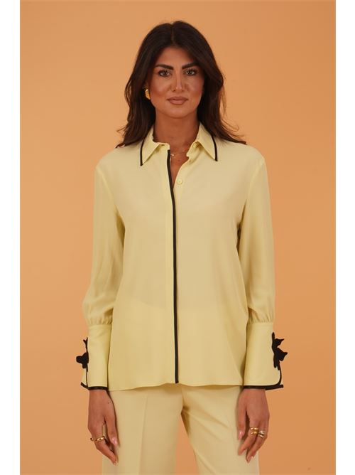 Camicia in misto seta Simona Corsellini | CPCA01301NEW SAUGE