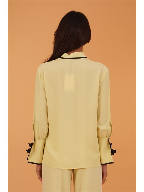 Camicia in misto seta Simona Corsellini | CPCA01301NEW SAUGE