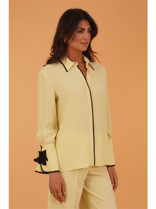 Camicia in misto seta Simona Corsellini | CPCA01301NEW SAUGE