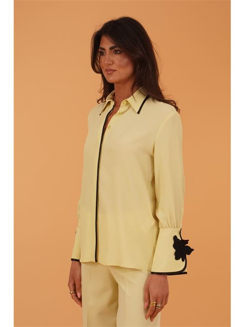 Camicia in misto seta Simona Corsellini | CPCA01301NEW SAUGE
