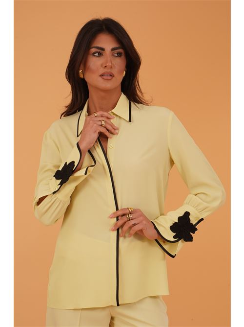 Camicia in misto seta Simona Corsellini | CPCA01301NEW SAUGE