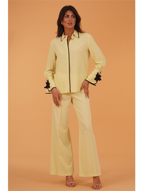 Camicia in misto seta Simona Corsellini | CPCA01301NEW SAUGE