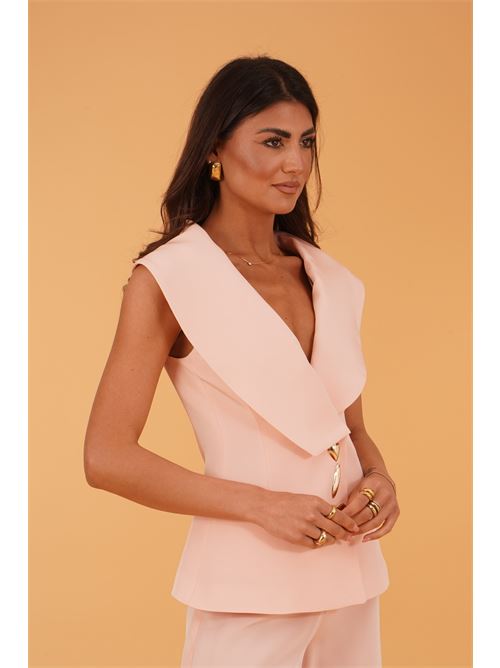 Giacca in cady Simona Corsellini | CPGI01401SKIN ROSE