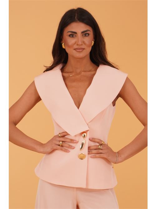 Giacca in cady Simona Corsellini | CPGI01401SKIN ROSE