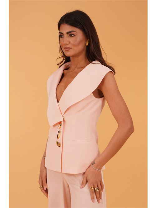 Giacca in cady Simona Corsellini | CPGI01401SKIN ROSE