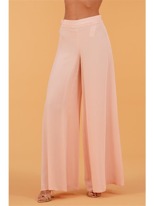 Pantalone palazzo in cady Simona Corsellini | CPPA02901SKIN ROSE