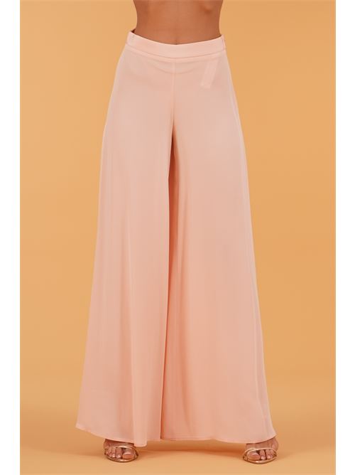 Pantalone palazzo in cady Simona Corsellini | CPPA02901SKIN ROSE