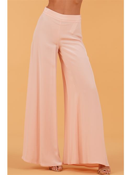 Pantalone palazzo in cady Simona Corsellini | CPPA02901SKIN ROSE