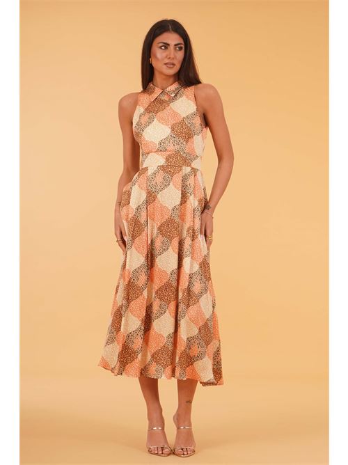 Abito in viscosa fantsia THE  ABITO | AB35RSRHOMBUS