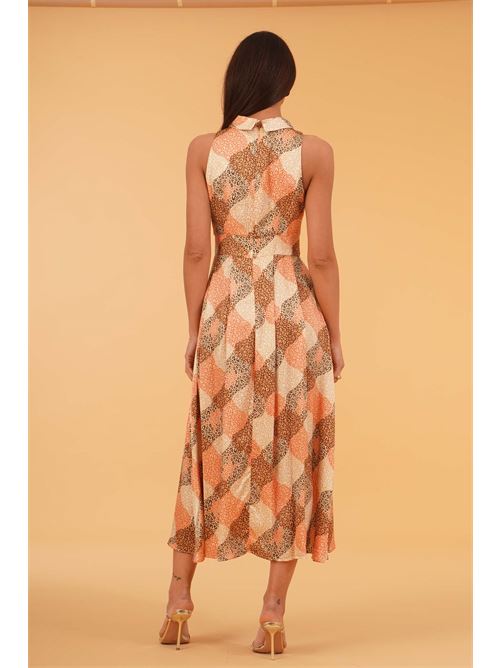 Abito in viscosa fantsia THE  ABITO | AB35RSRHOMBUS