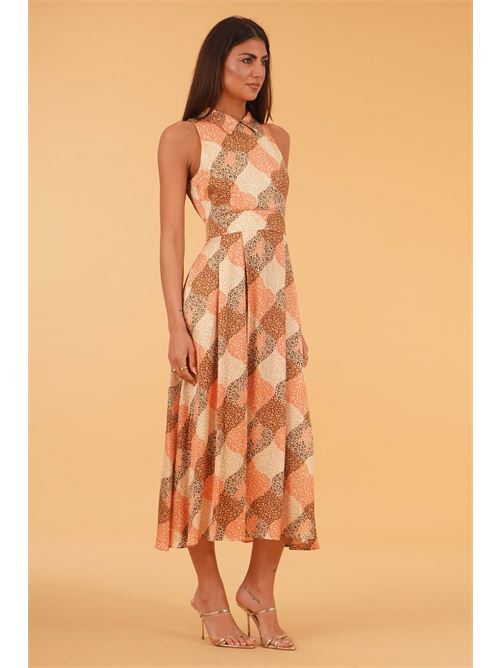 Abito in viscosa fantsia THE  ABITO | AB35RSRHOMBUS