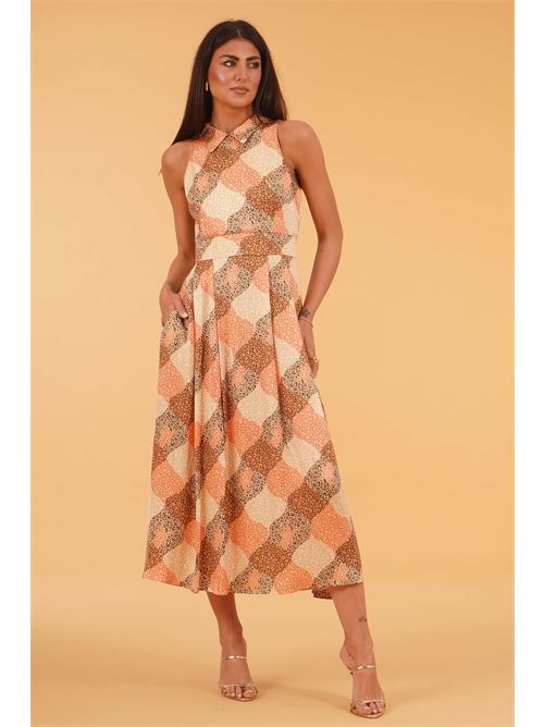 Abito in viscosa fantsia THE  ABITO | AB35RSRHOMBUS