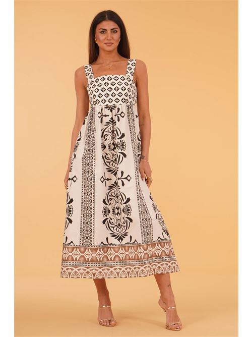 Abito in cotone fantasia