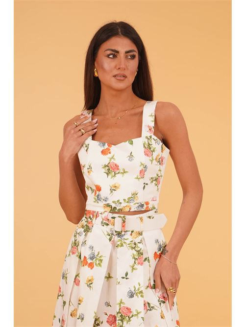 Top in cotone fantasia THE  ABITO | BL08CSSMALL ROSES