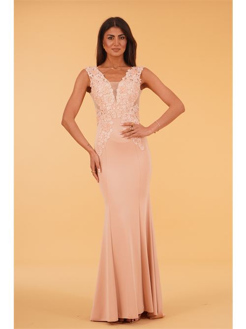 Abito lungo con macrame' e corallini The Dress London | GLADIOLUSNUDE