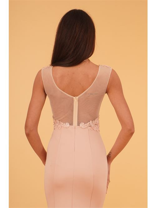 Abito lungo con macrame' e corallini The Dress London | GLADIOLUSNUDE