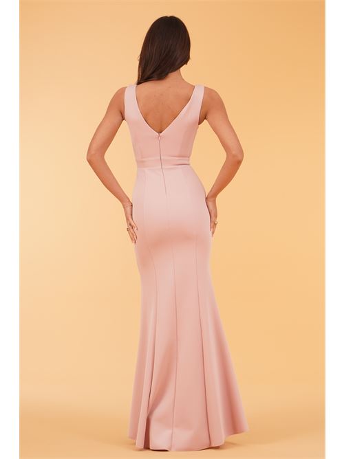 Abito lungo con spacco The Dress London | NIGHTSHADEPINK