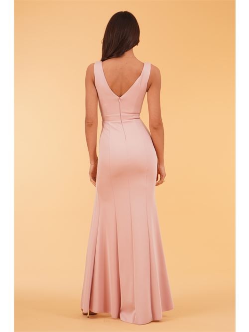 Abito lungo con spacco The Dress London | NIGHTSHADEPINK