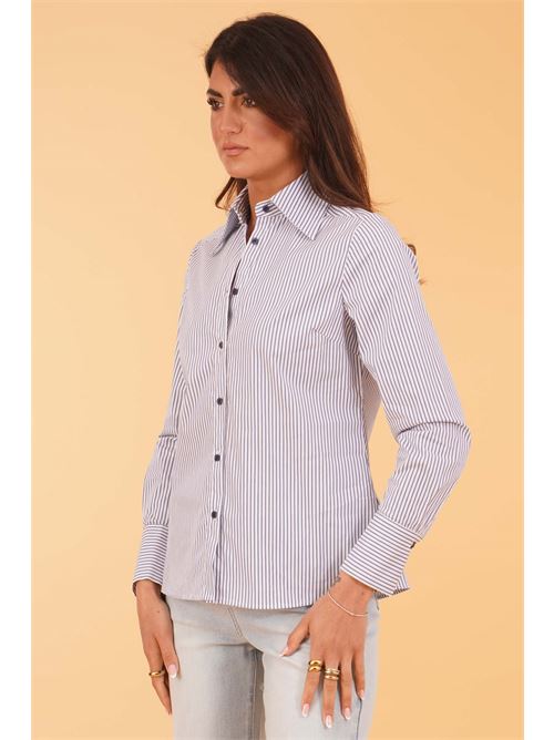 Camicia in cotone elastico The First | DOLCE 478BLU