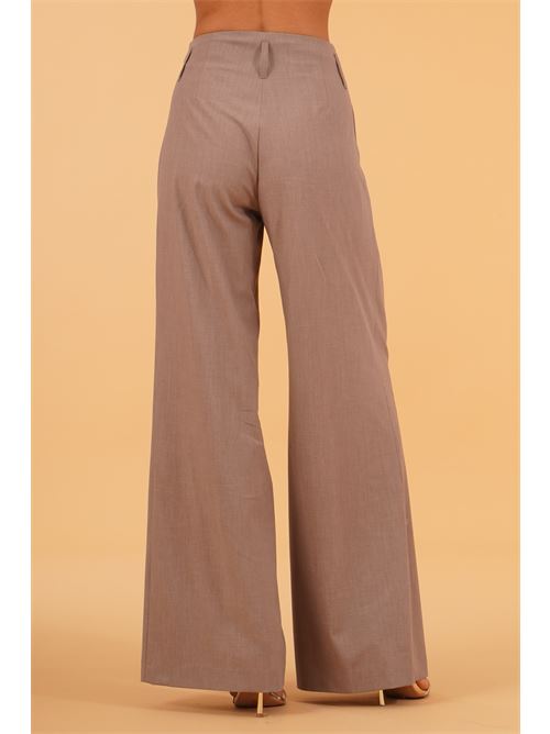 Pantalone palazzo con pinces The First | JACK 610/TFFANGO