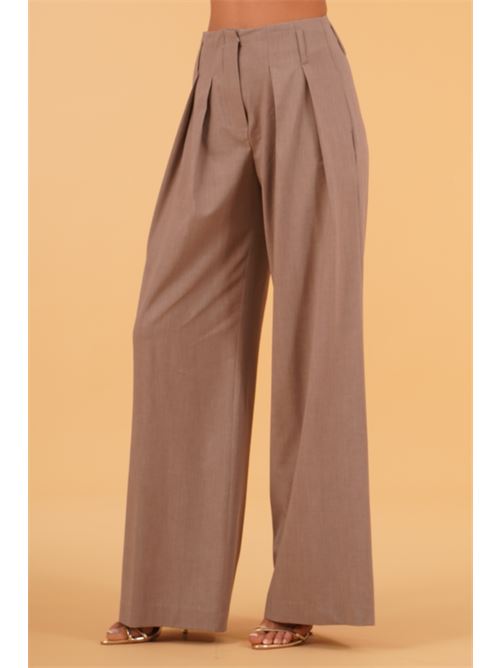 Pantalone palazzo con pinces The First | JACK 610/TFFANGO