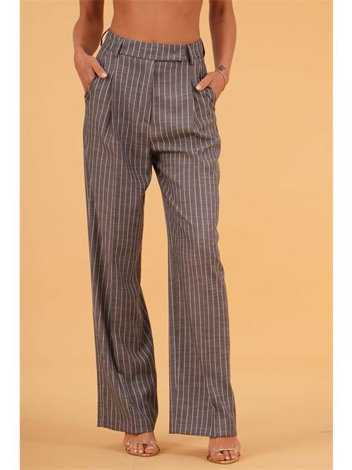 Pantalone gessato The First | MIRA 577/TFBLU