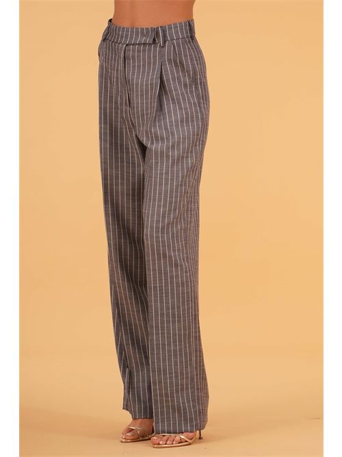 Pantalone gessato The First | MIRA 577/TFBLU