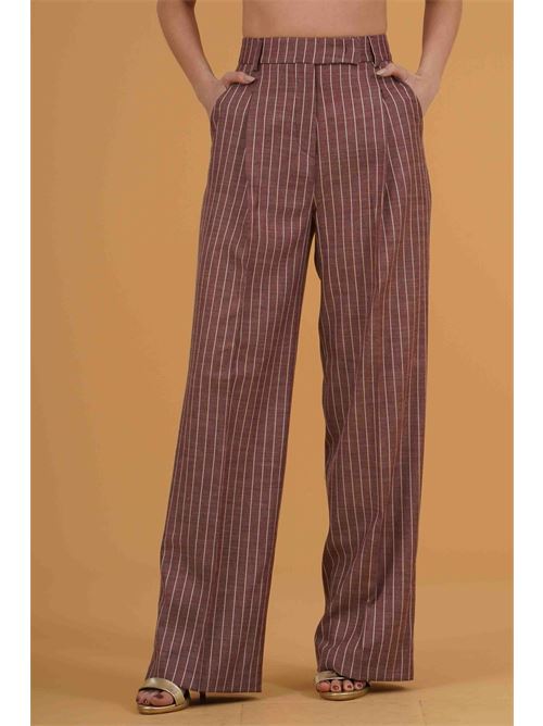 Pantalone gessato The First | MIRA 577/TFBORGOGNA