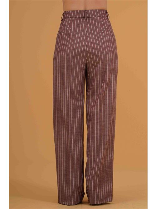 Pantalone gessato The First | MIRA 577/TFBORGOGNA