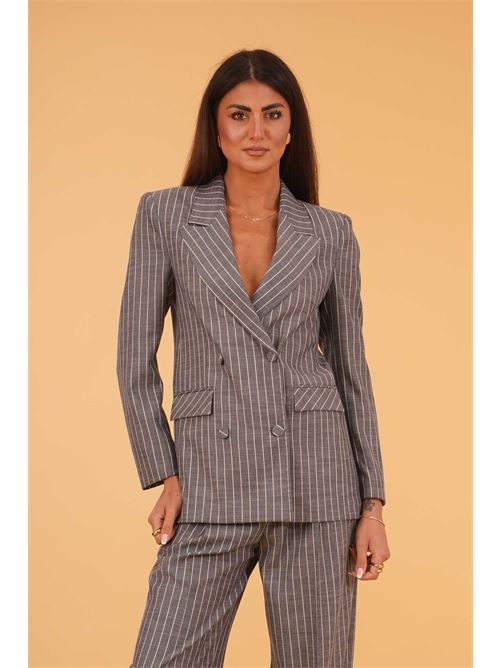 Giacca gessata The First | MIRA 750/TFBLU