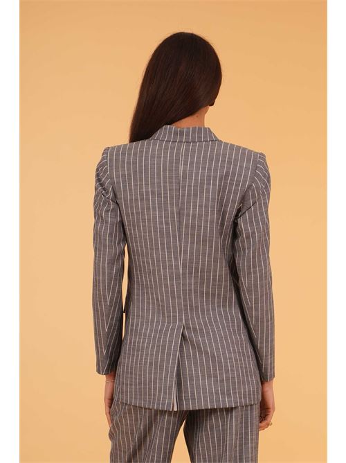 Giacca gessata The First | MIRA 750/TFBLU