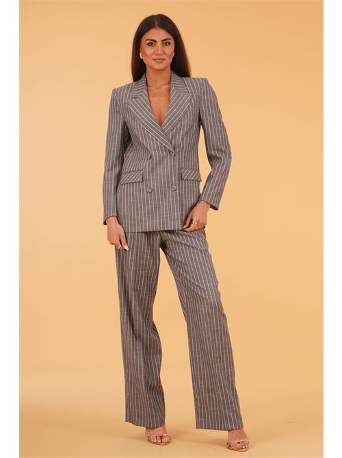 Giacca gessata The First | MIRA 750/TFBLU