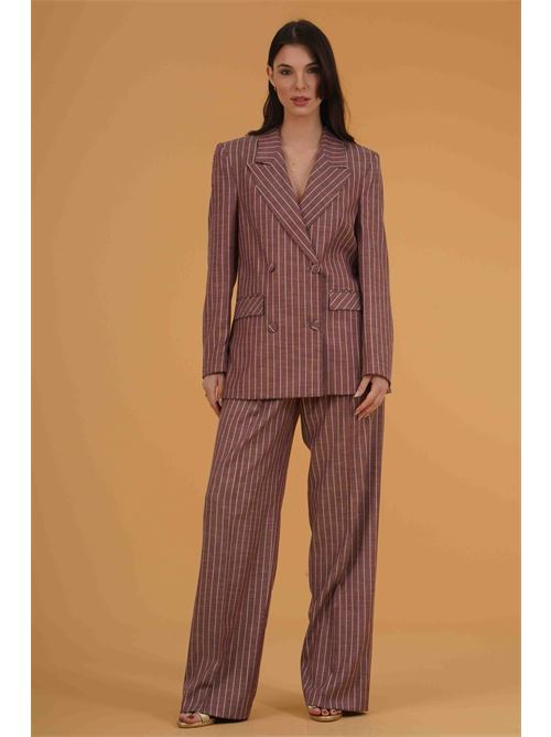 Giacca gessata The First | MIRA 750/TFBORGOGNA