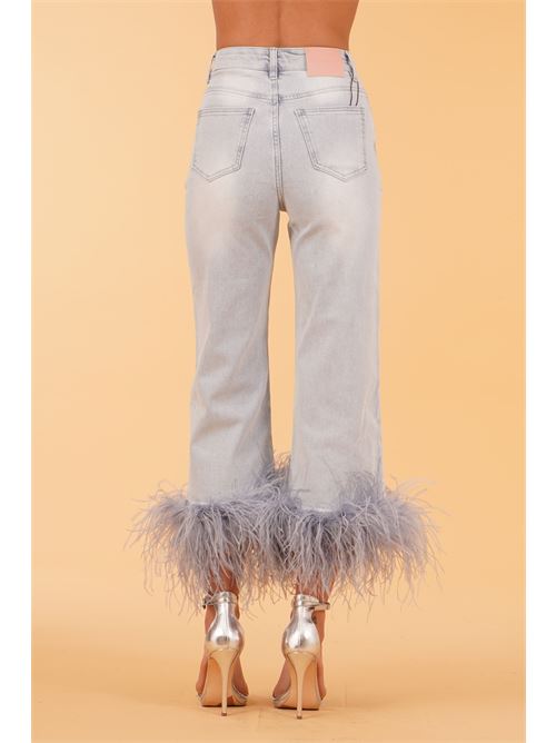 Jeans Arcade con piume Twenty Fourhaitch | ARCADEDENIM CHIARO