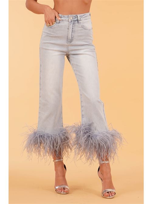 Jeans Arcade con piume Twenty Fourhaitch | ARCADEDENIM CHIARO