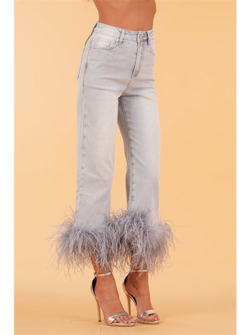 Jeans Arcade con piume Twenty Fourhaitch | ARCADEDENIM CHIARO