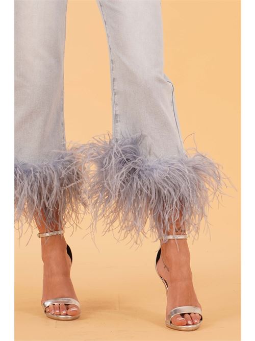 Jeans Arcade con piume Twenty Fourhaitch | ARCADEDENIM CHIARO