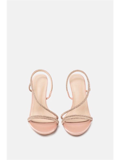 Sandalo cipria con trim gioiello Twenty Fourhaitch | FLAMENCOCIPRIA