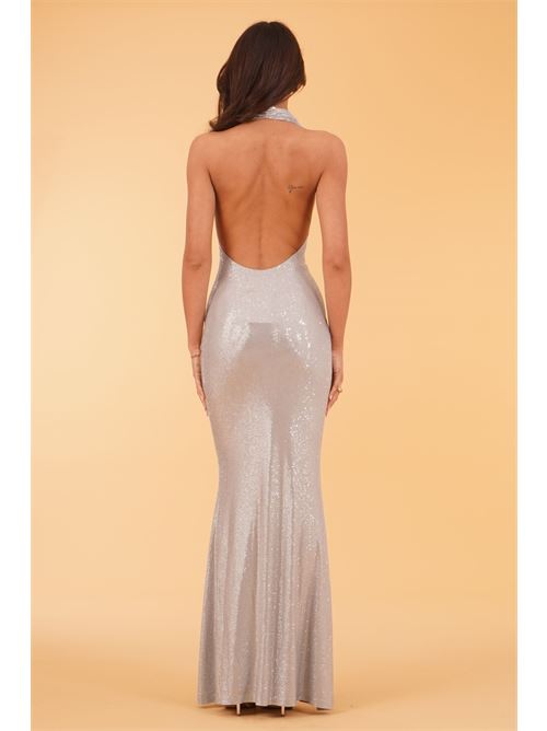 Abito lungo elastico con strass Twenty Fourhaitch | KEYARGENTO