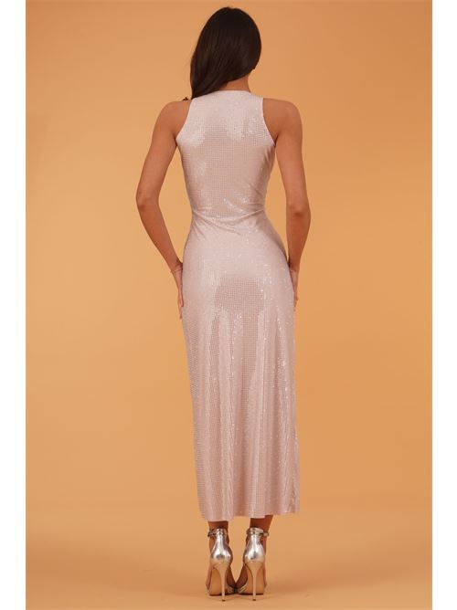 Abito elastico con strass Twenty Fourhaitch | NAVAGIOCIPRIA/ARGENTO