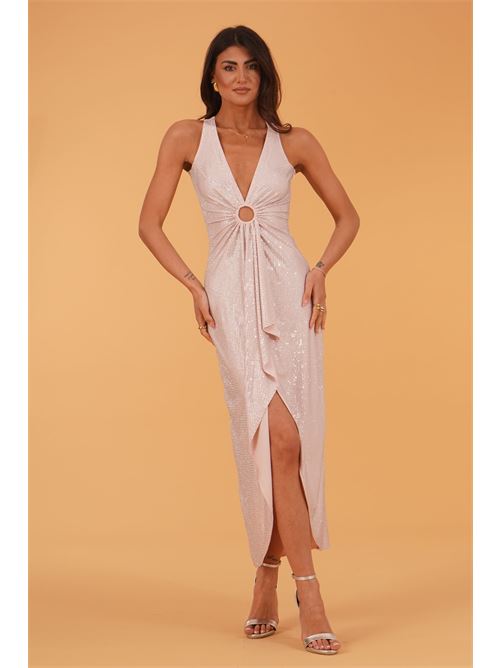 Abito elastico con strass Twenty Fourhaitch | NAVAGIOCIPRIA/ARGENTO