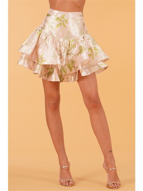 Gonna in raso fantasia