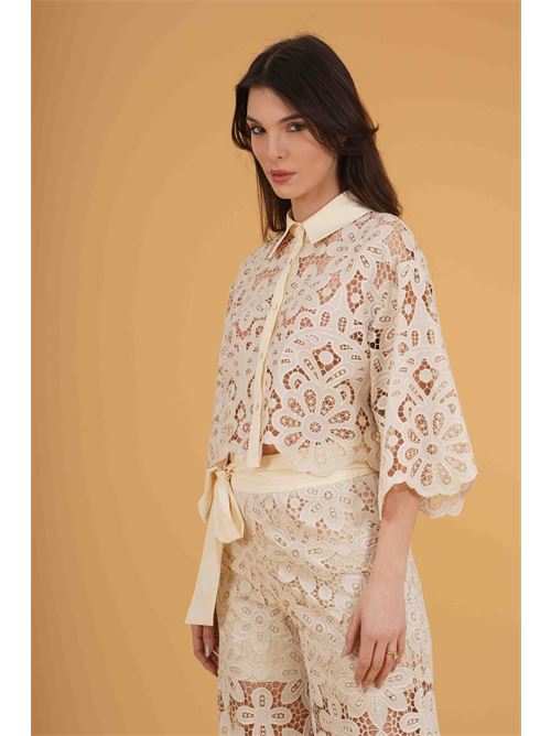 Completo in pizzo twins fantasy | T4860BEIGE