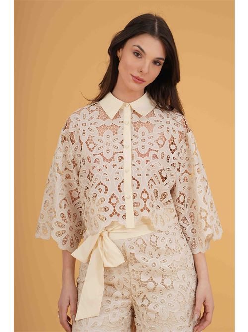 Completo in pizzo twins fantasy | T4860BEIGE